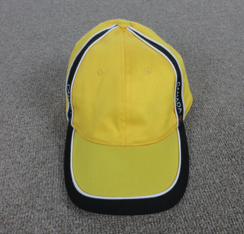 Canada Hat Cap Mens Yellow Adjustable